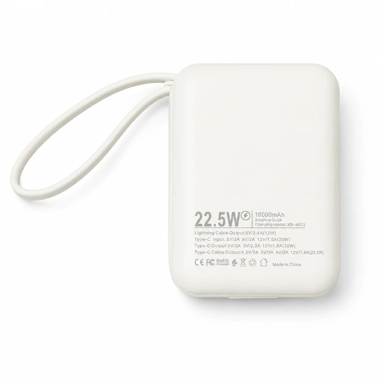 XBYTE Exclusive Genius Mini Power Bank – 10000mAh, 22.5W Super Fast Charge with Built-in Cables 2
