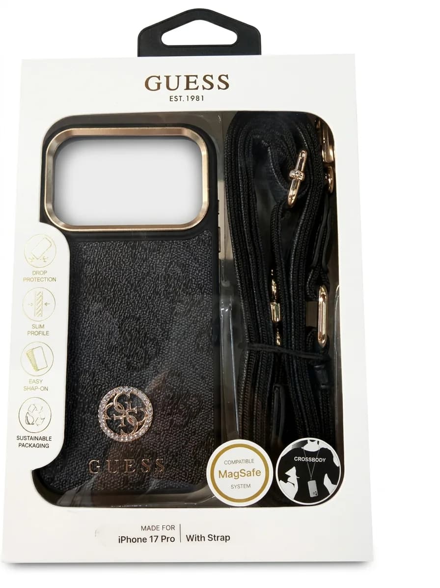 Guess iPhone 17 Pro MagSafe Crossbody Case with Strap
