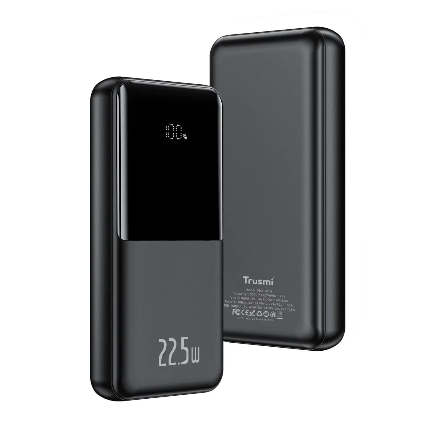 TRUSMI PB03-013/015 PD22,5W digitale Powerbank