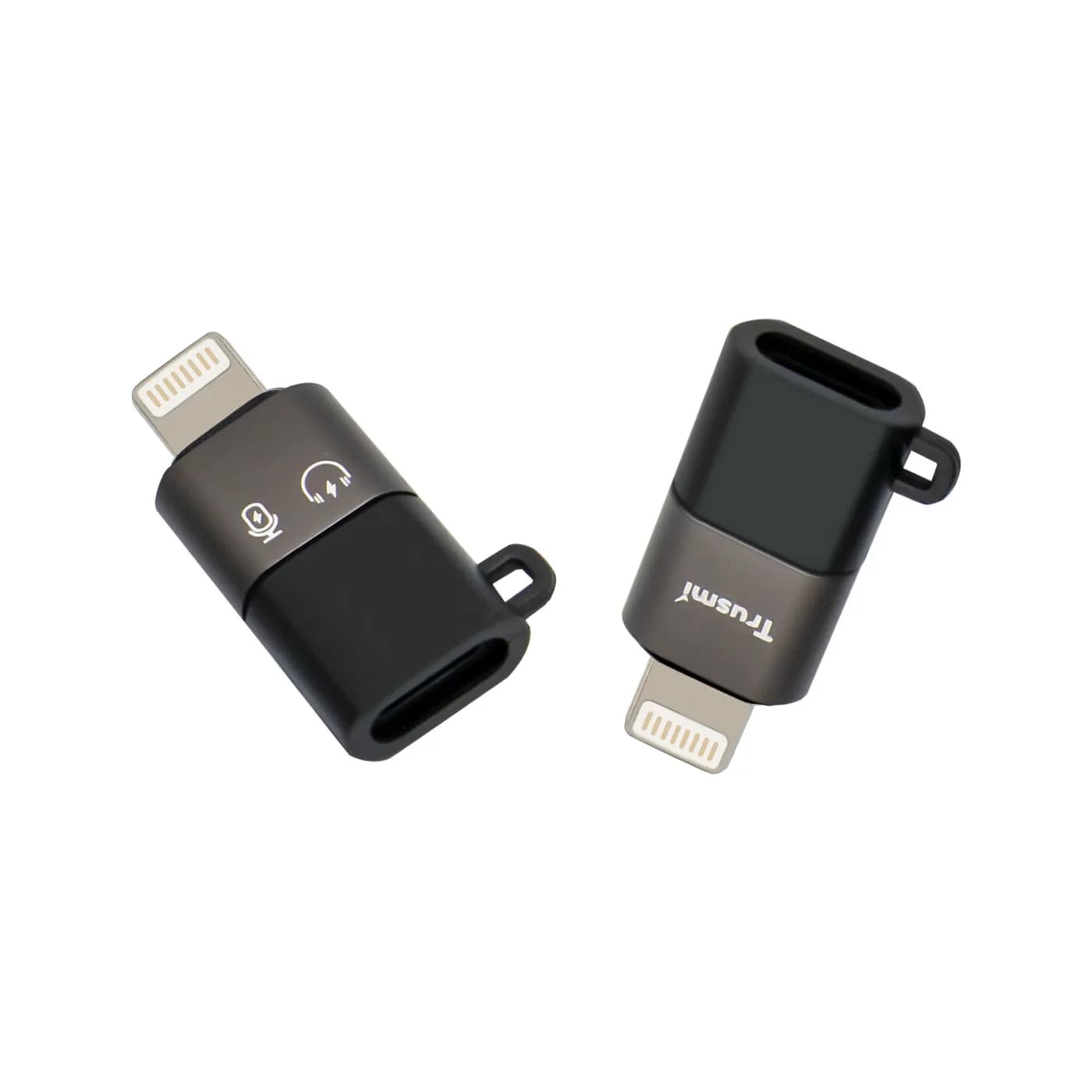 TRUSMI CA01-01 iP-Stecker auf Typ-C-Buchse Audio-Ladeadapter Grau