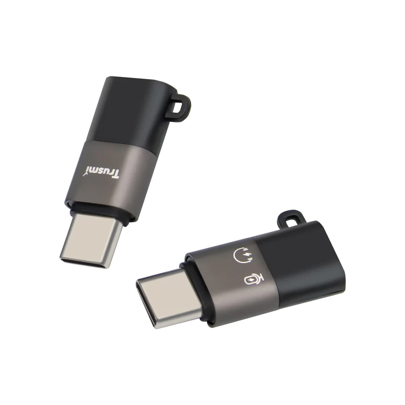 TRUSMI CA01-02 Type-C Male to L Female to Charging Adapter Gray 2