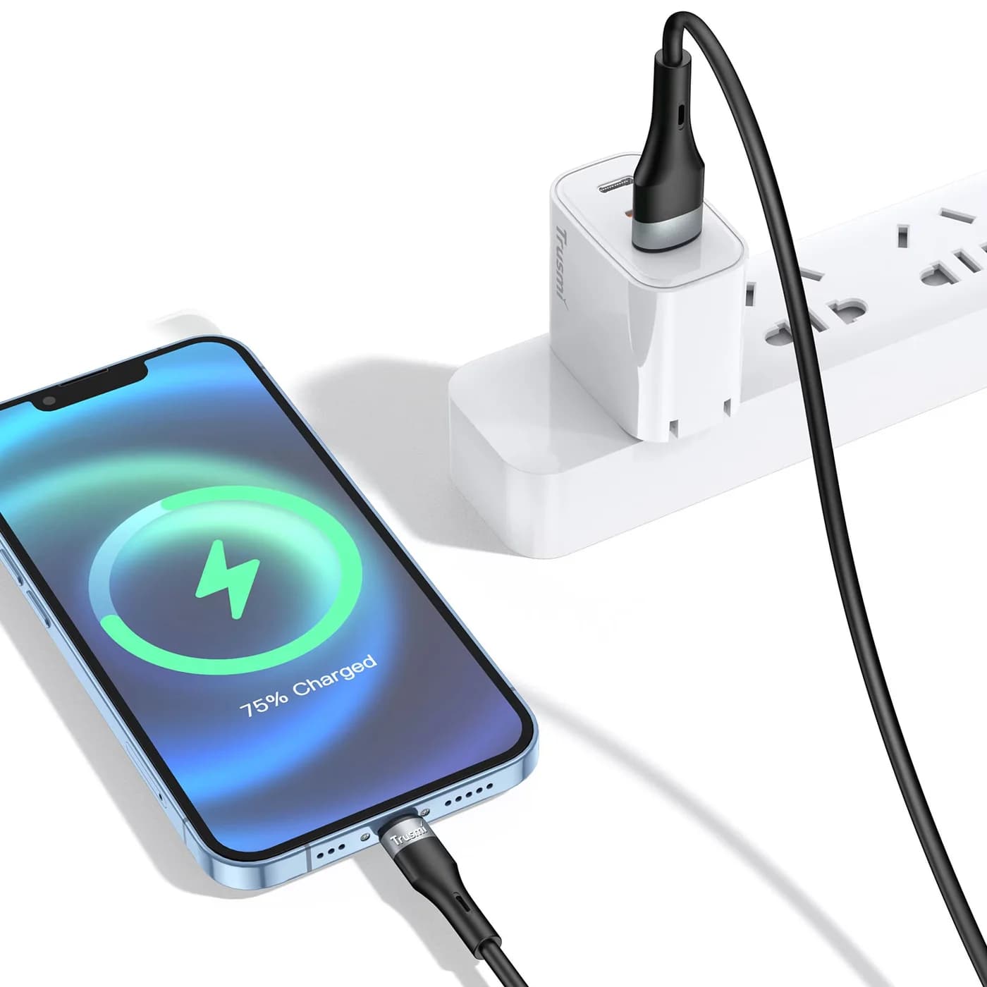 TRUSMI CA34-068 2.4A AL Silicone Charging Cable 2