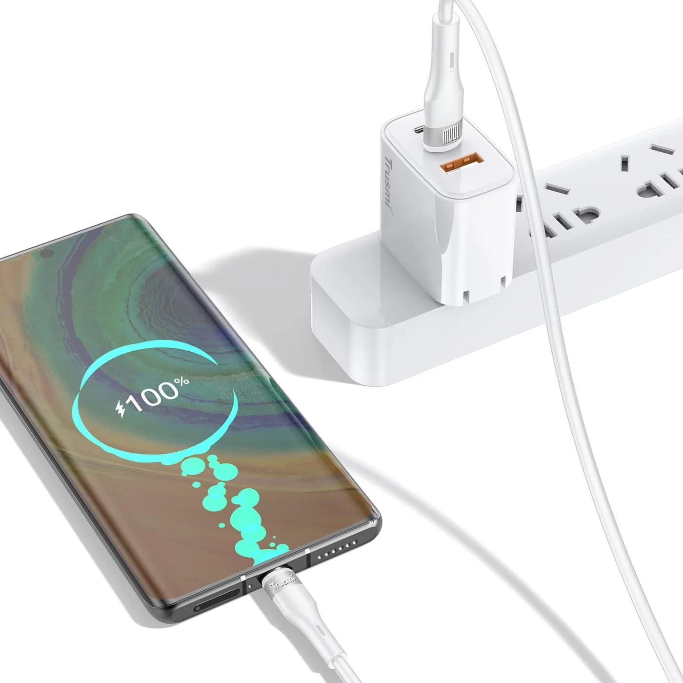 TRUSMI CA34-077/078/079/080 100W CC Silicone Charging Cable 2