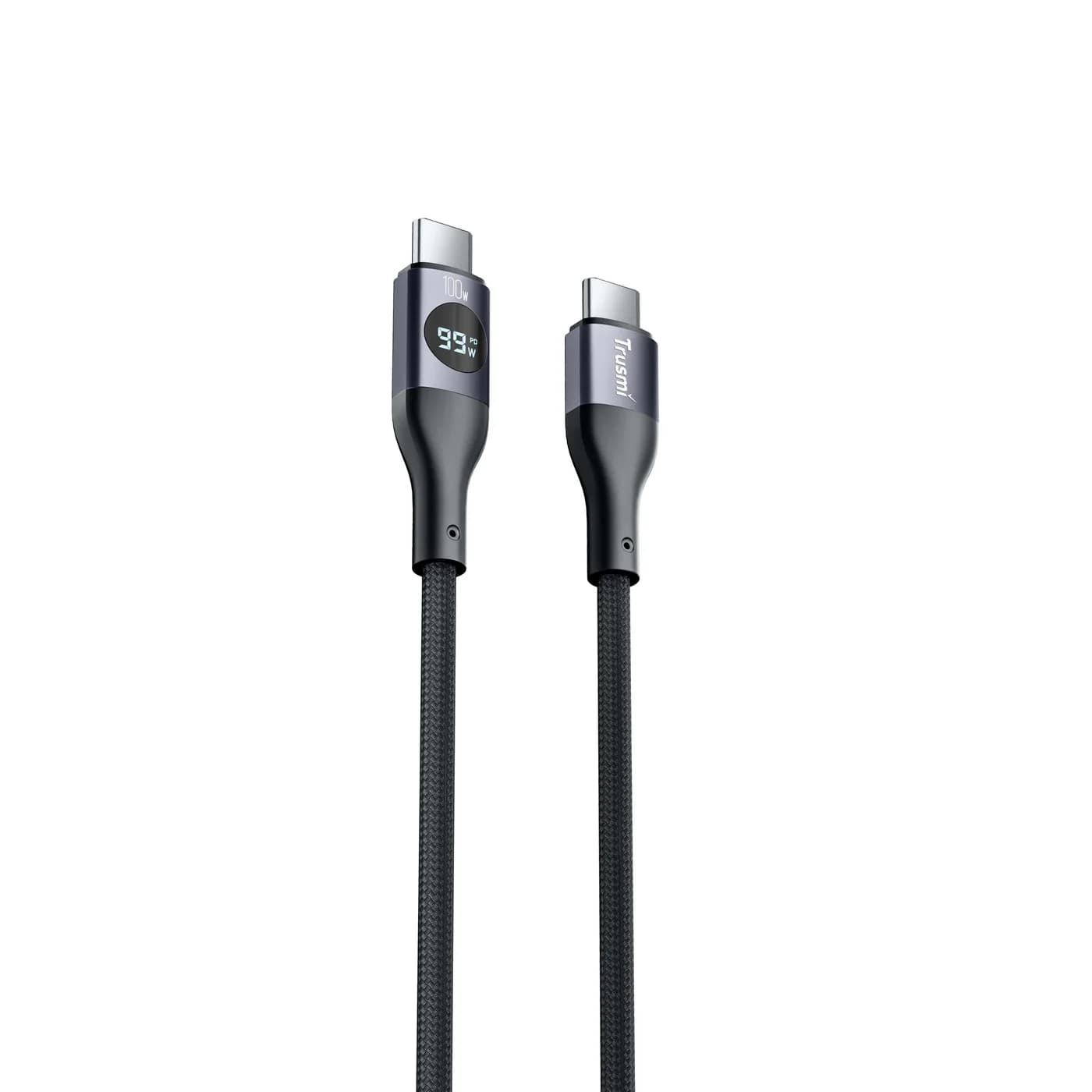 TRUSMI CA38-02 100 W CC digitales, geflochtenes Schnellladekabel 3