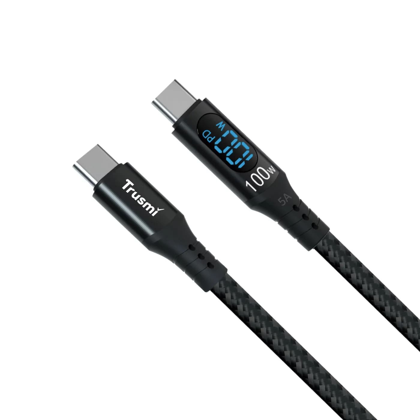TRUSMI CA38-107 100W CC Digital Fast Charging Braided Cable