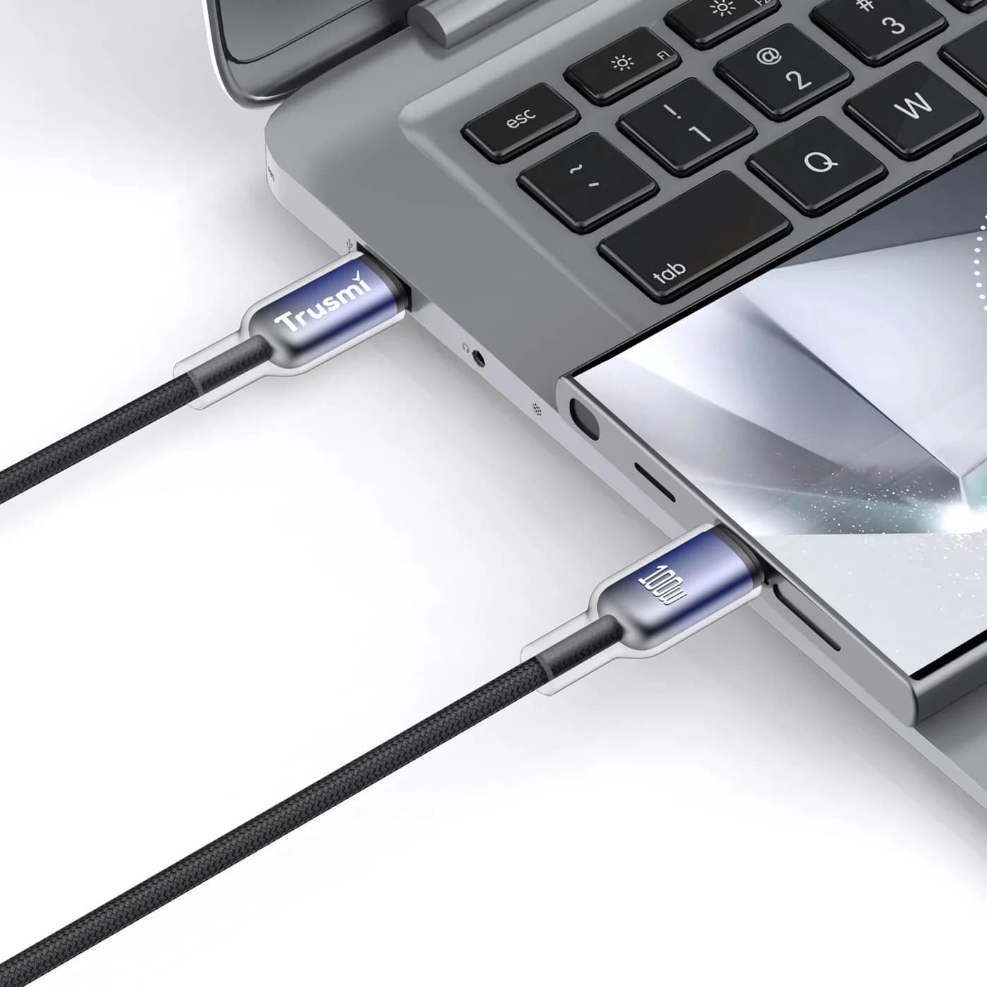 TRUSMI CA43-12 100-W-CC-TPU-geflochtenes Kabel 2