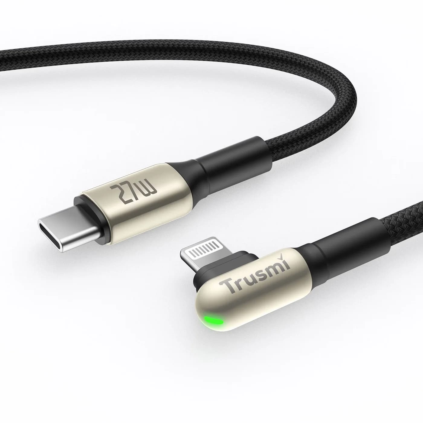 TRUSMI CA48-11 27 W CL abgewinkeltes LED-Zinklegierungs-Geflechtkabel 3