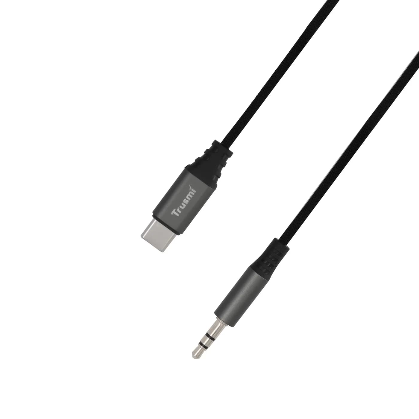 TRUSMI CA50-05 Typ-C auf 3,5 mm dreistufiges geflochtenes Audiokabel mit Audiostecker 2