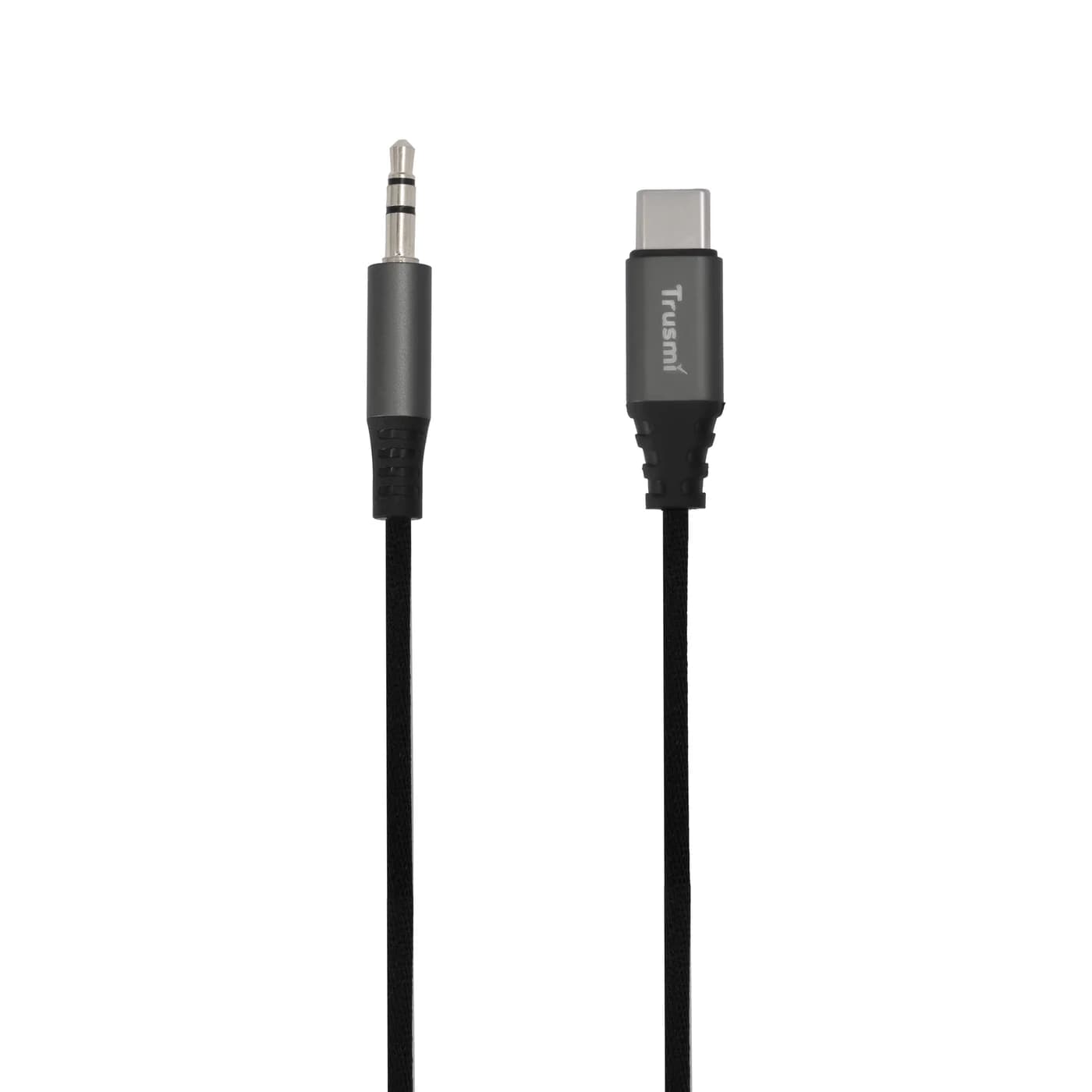 TRUSMI CA50-05 Typ-C auf 3,5 mm dreistufiges geflochtenes Audiokabel mit Audiostecker 3