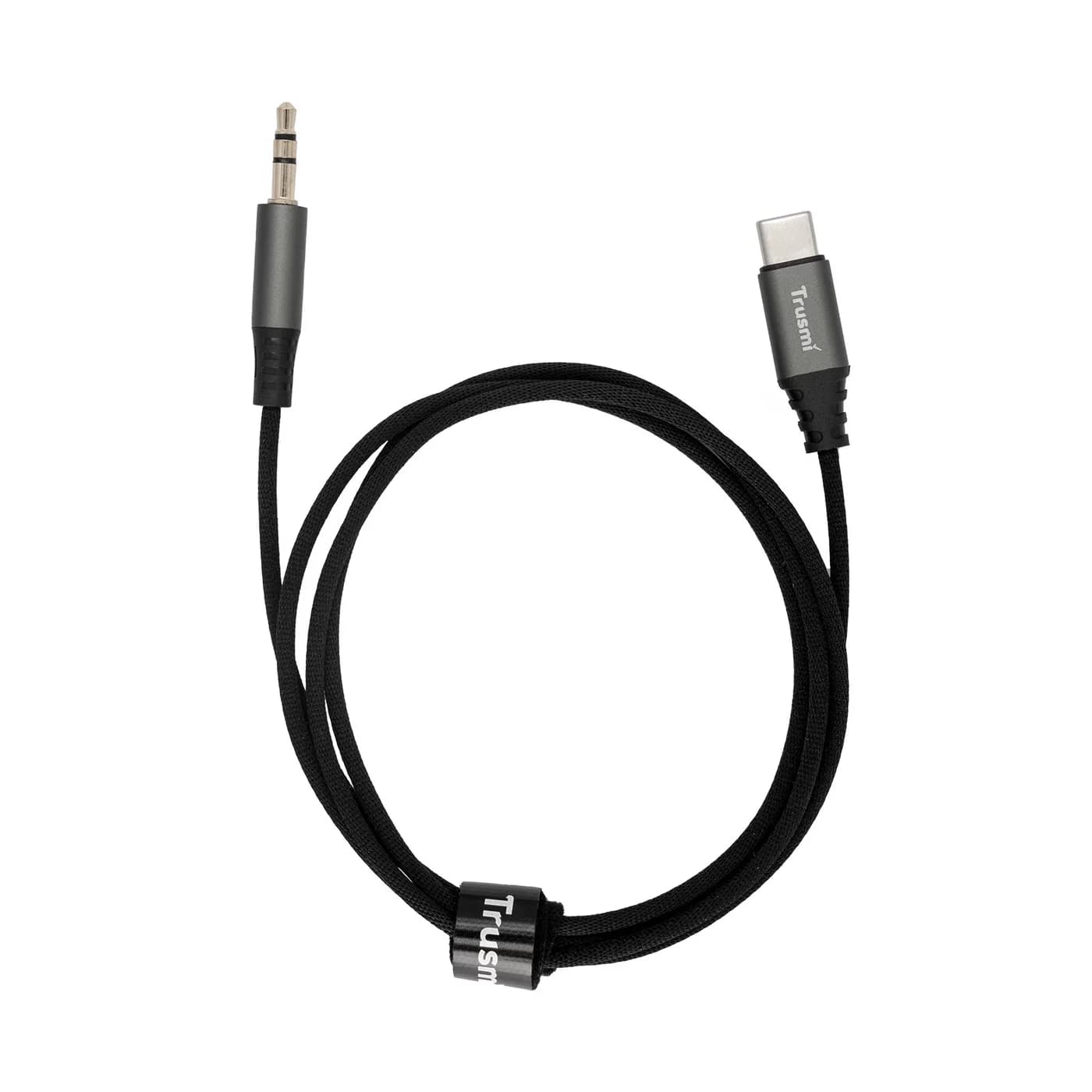 TRUSMI CA50-05 Typ-C auf 3,5 mm dreistufiges geflochtenes Audiokabel mit Audiostecker 4