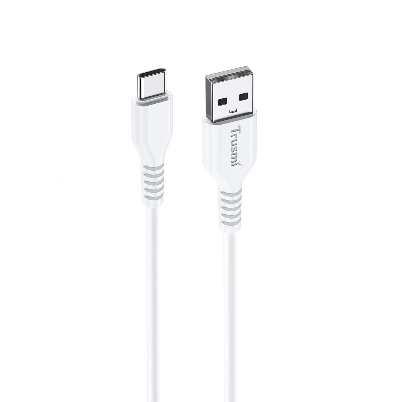 TRUSMI CA54-01 3A A-zu-C-Ladekabel Weiß 1M 2