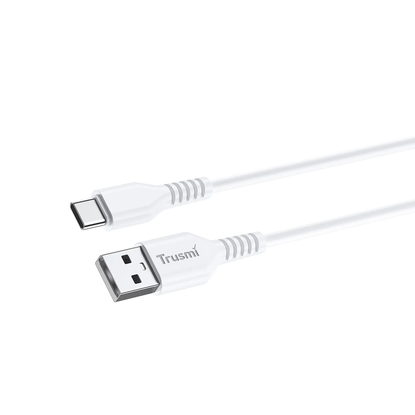 TRUSMI CA54-01 3A A-zu-C-Ladekabel Weiß 1M 3