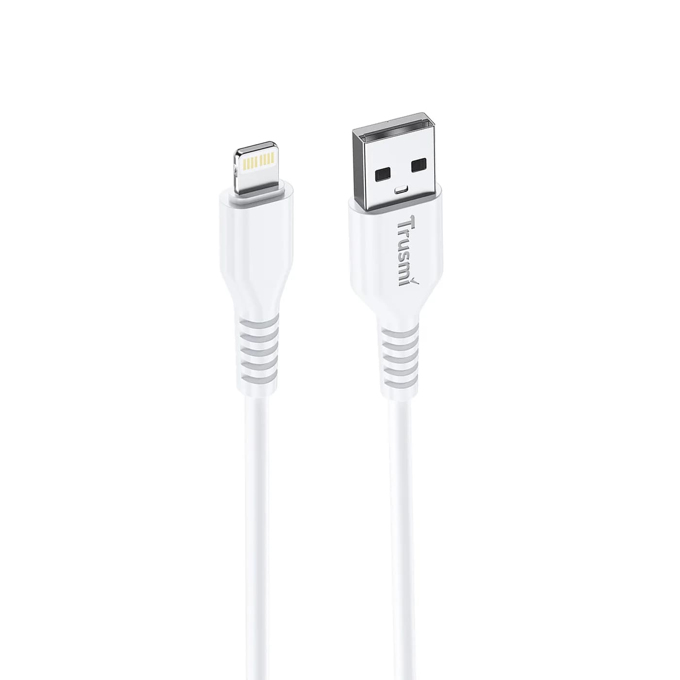 TRUSMI CA54-02 2,4 A A-zu-L-Ladekabel weiß 1 m 3