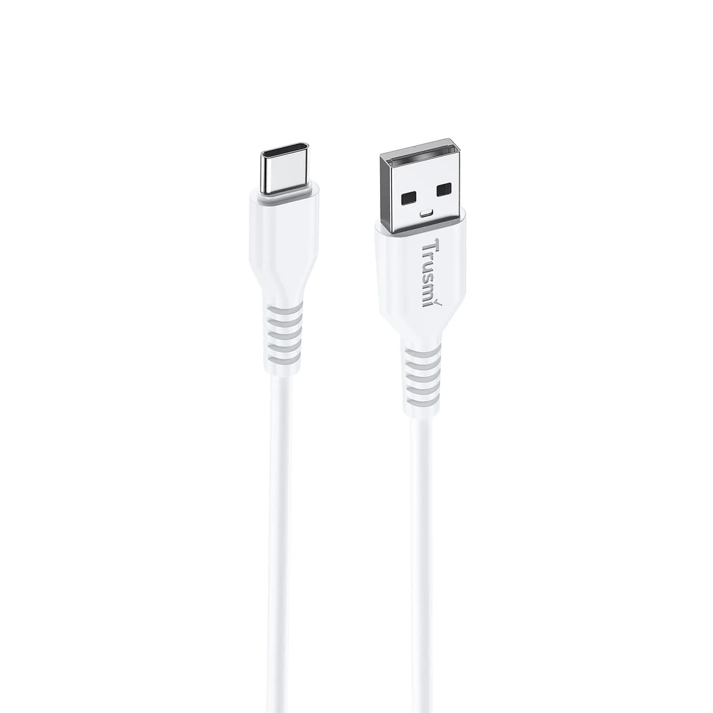 TRUSMI CA54-03 3A A-zu-C-Ladekabel Weiß 2M 3