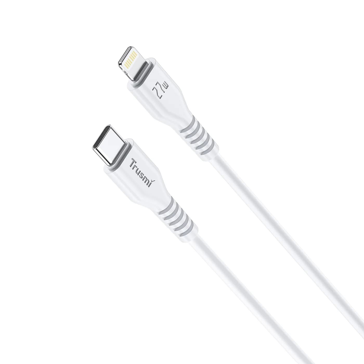 TRUSMI CA54-06 27W C To L Charging Cable White 1M