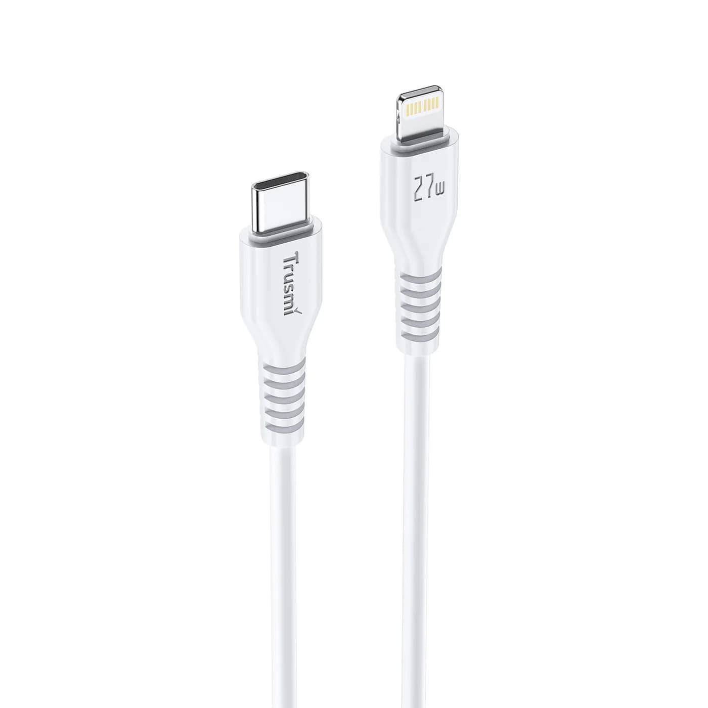 TRUSMI CA54-06 27W C To L Charging Cable White 1M 3