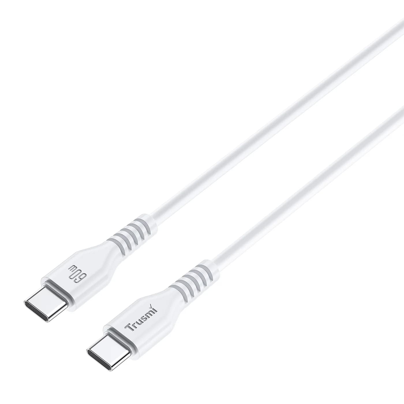 TRUSMI CA54-05 60 W C-auf-C-Ladekabel weiß 1 m 2
