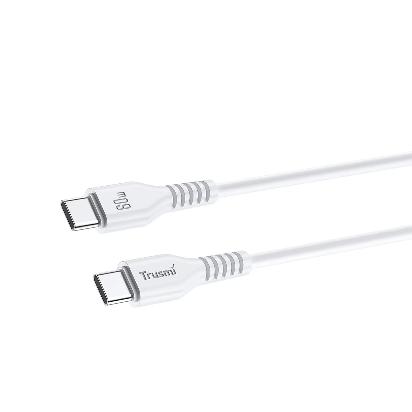 TRUSMI CA54-05 60 W C-auf-C-Ladekabel weiß 1 m 4