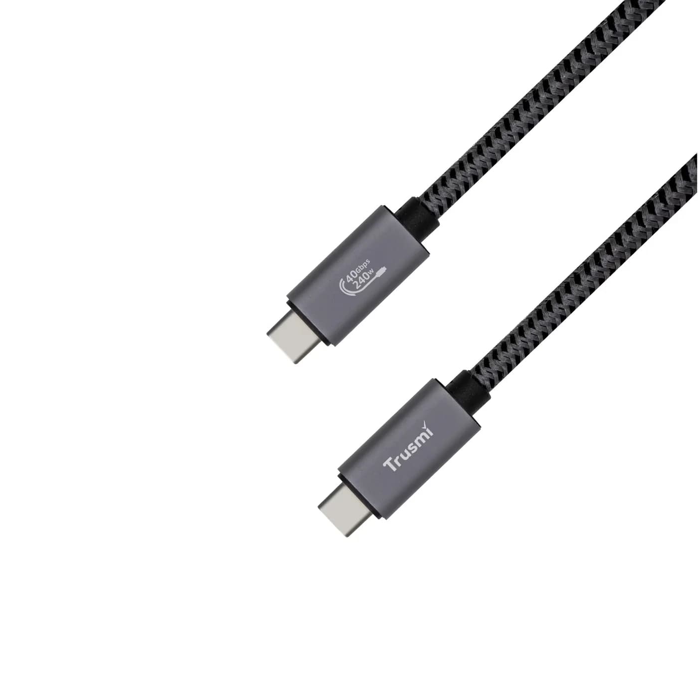 TRUSMI CA57-01 240W USB-4 High Frequency Data Charging Braided Cable Supports 8K60HZ 2