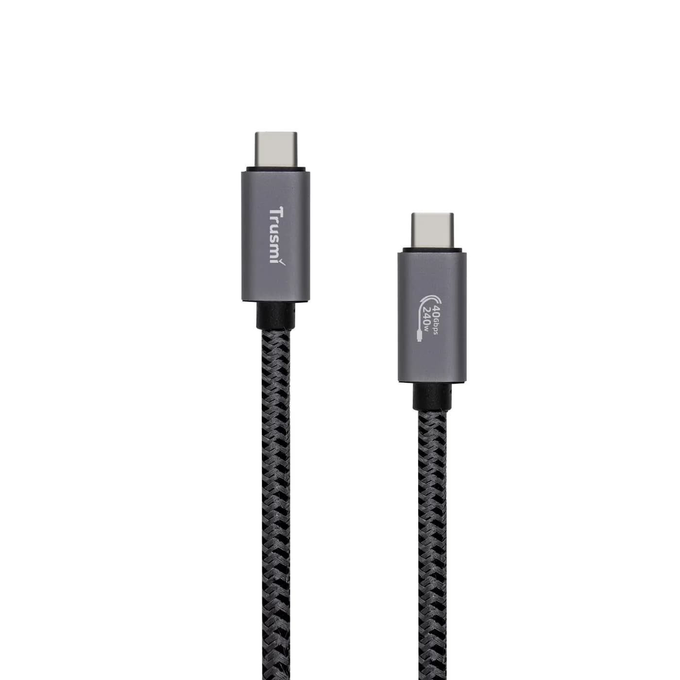 TRUSMI CA57-01 240W USB-4 High Frequency Data Charging Braided Cable Supports 8K60HZ 4