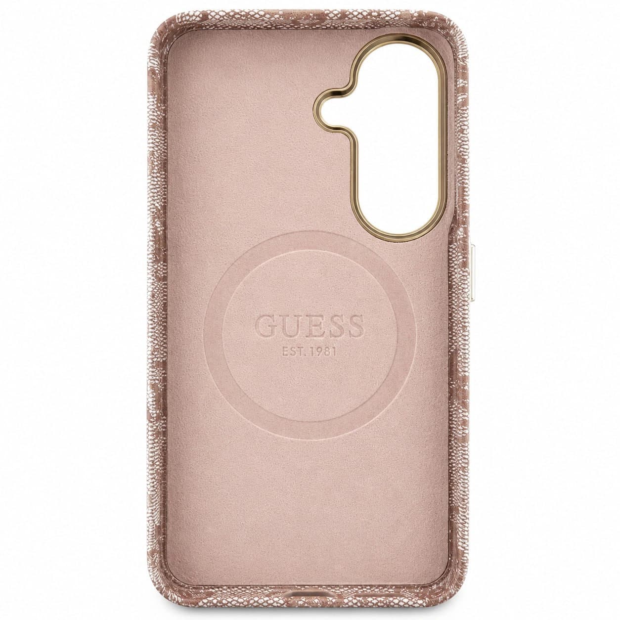 GUESS Smartphone Case - Beige Lace Pattern 2