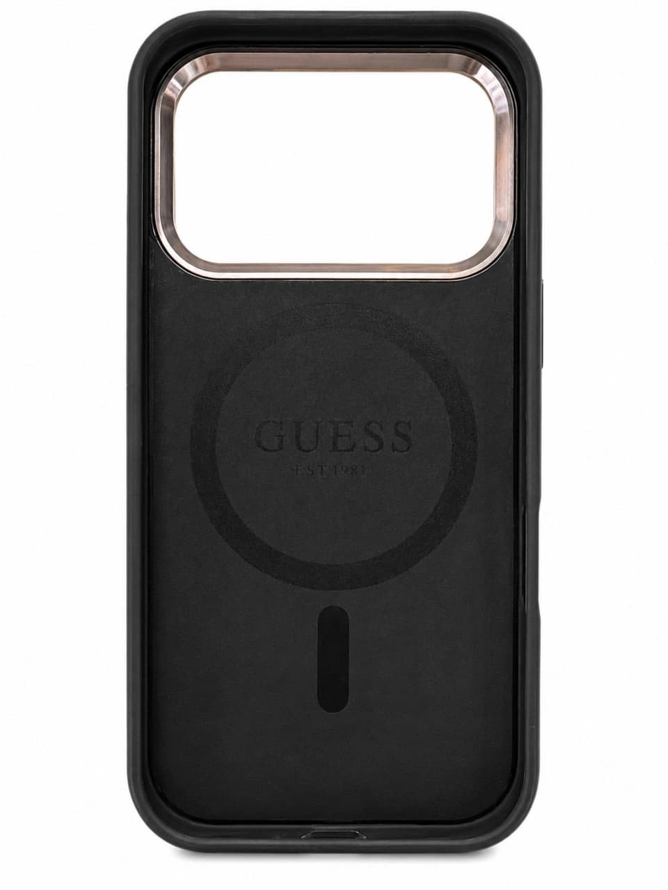 GUESS Monogram Black Silver MagSafe iPhone Case 2