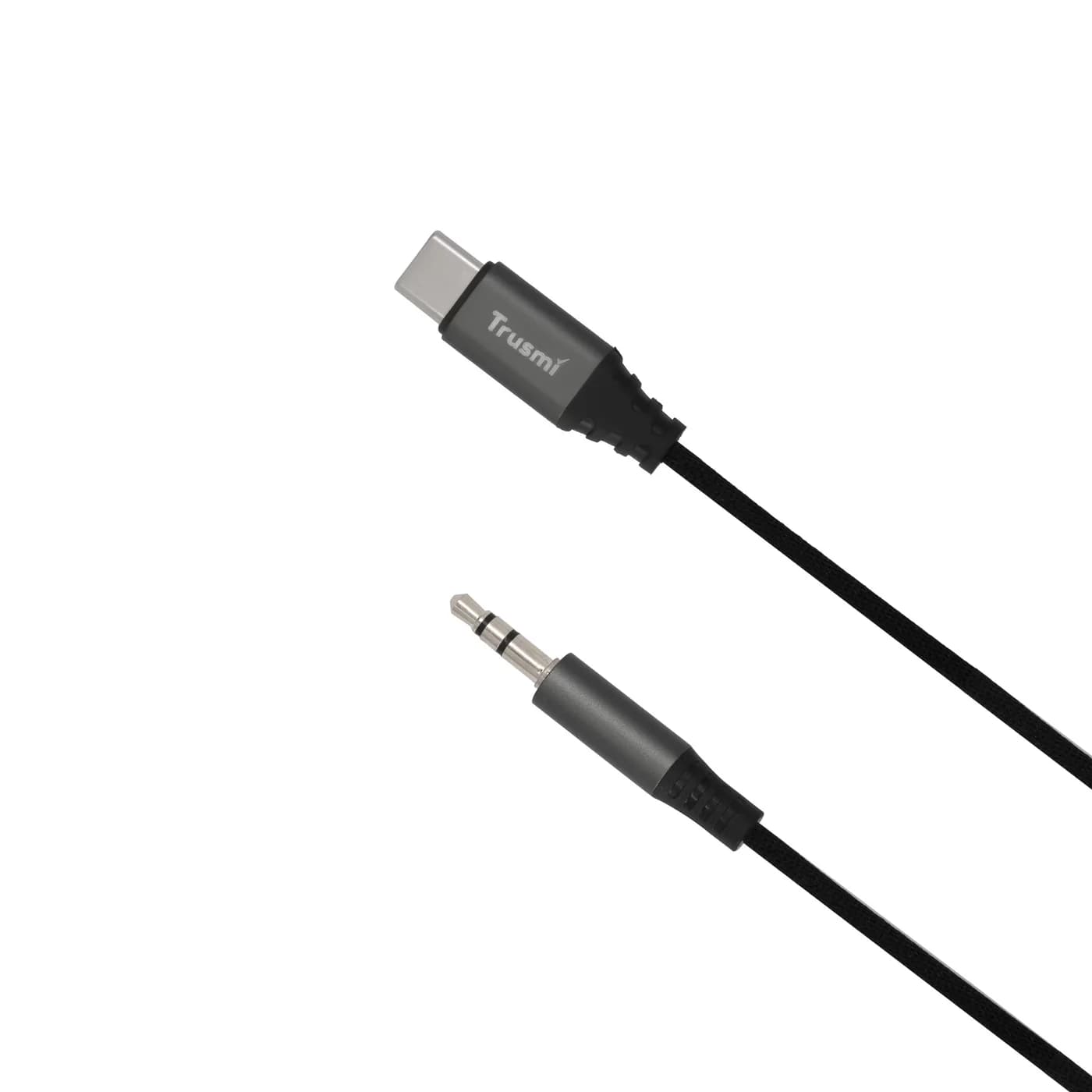 TRUSMI CA50-05 Typ-C auf 3,5 mm dreistufiges geflochtenes Audiokabel mit Audiostecker