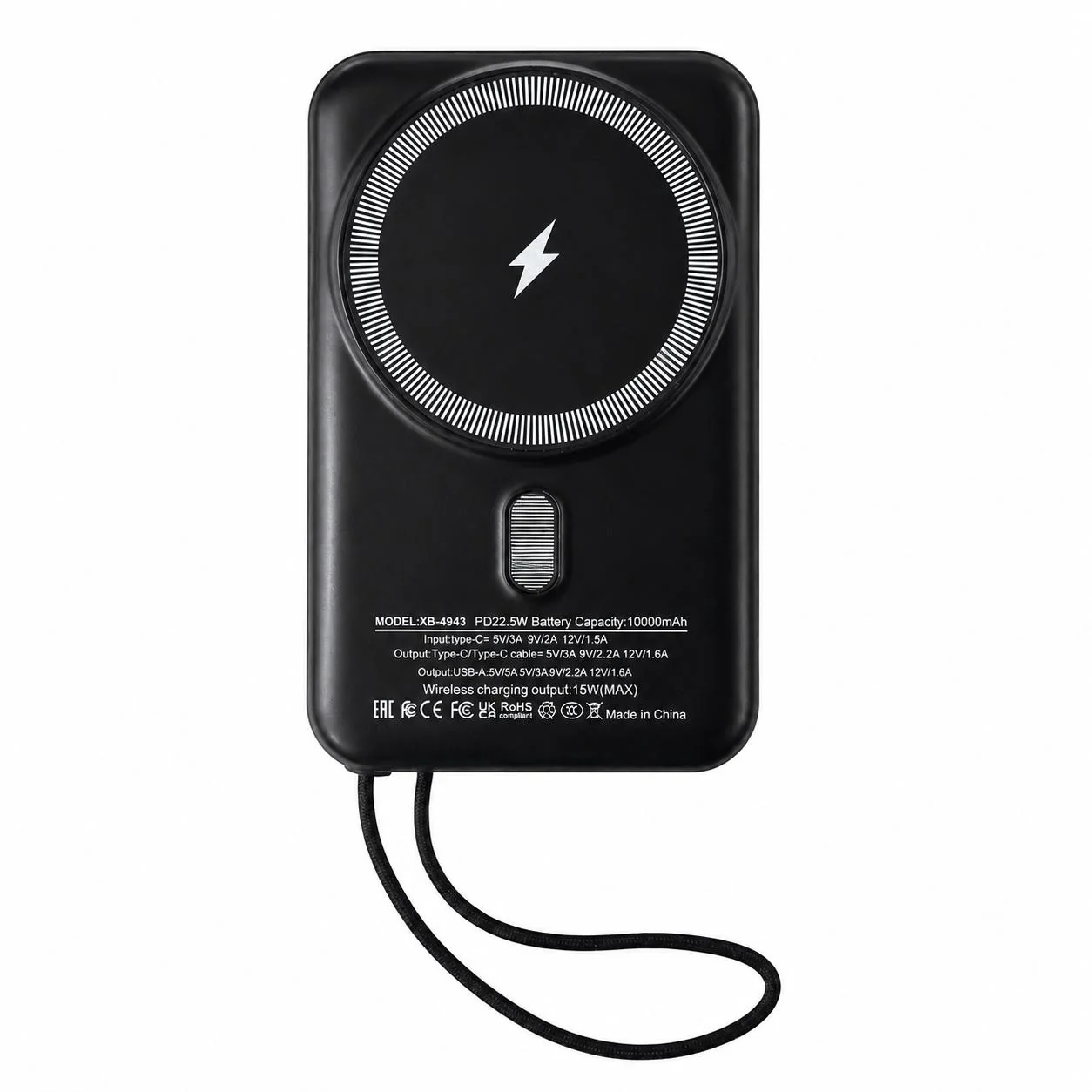 XBYTE Magnetische Powerbank 10000mAh – 22.5W Schnelles Laden & 15W Wireless MagSafe 2