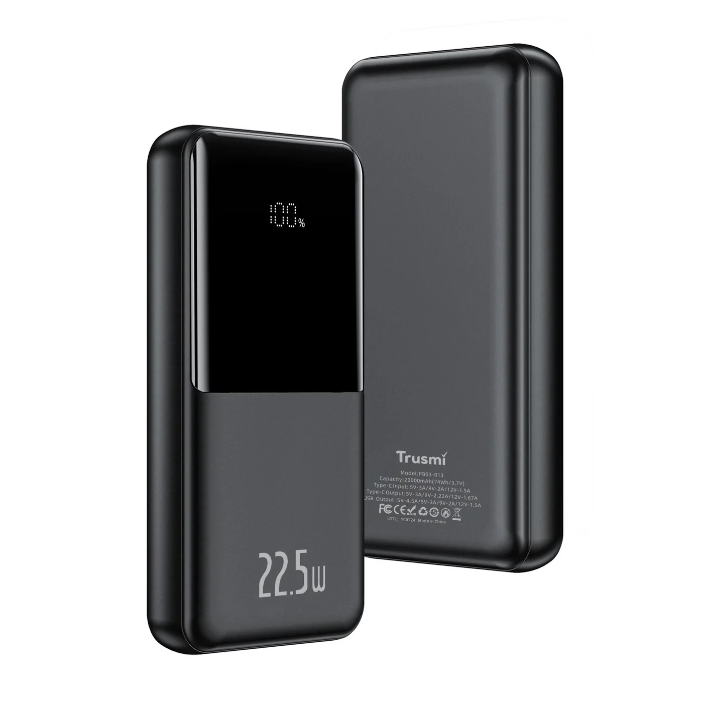 TRUSMI PB03-013/015 PD22,5W digitale Powerbank