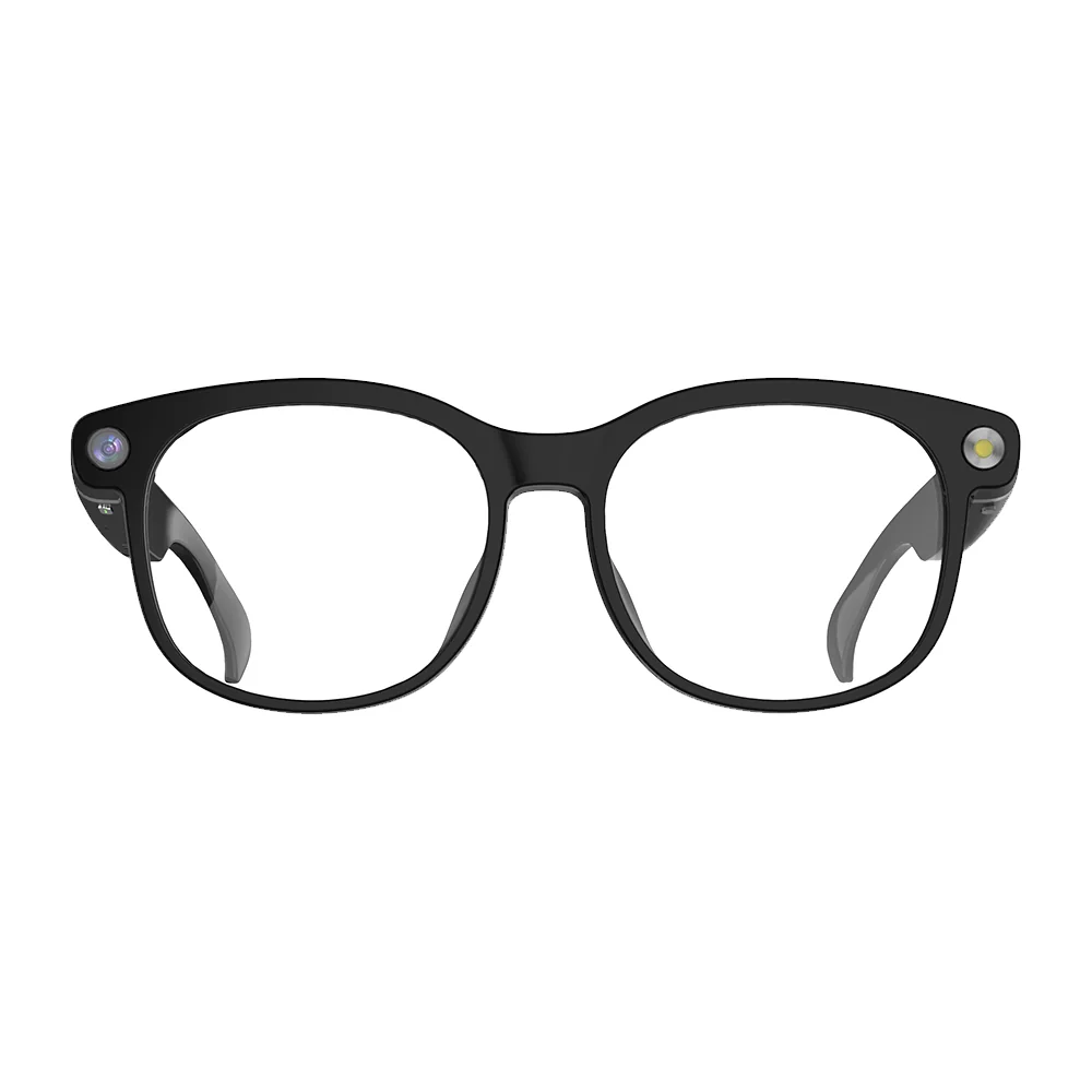 TRUSMI AG01-01 Intelligente Brille mit photochromen Gläsern (einschließlich 2 Schallführungsrohren), Schwarz 2