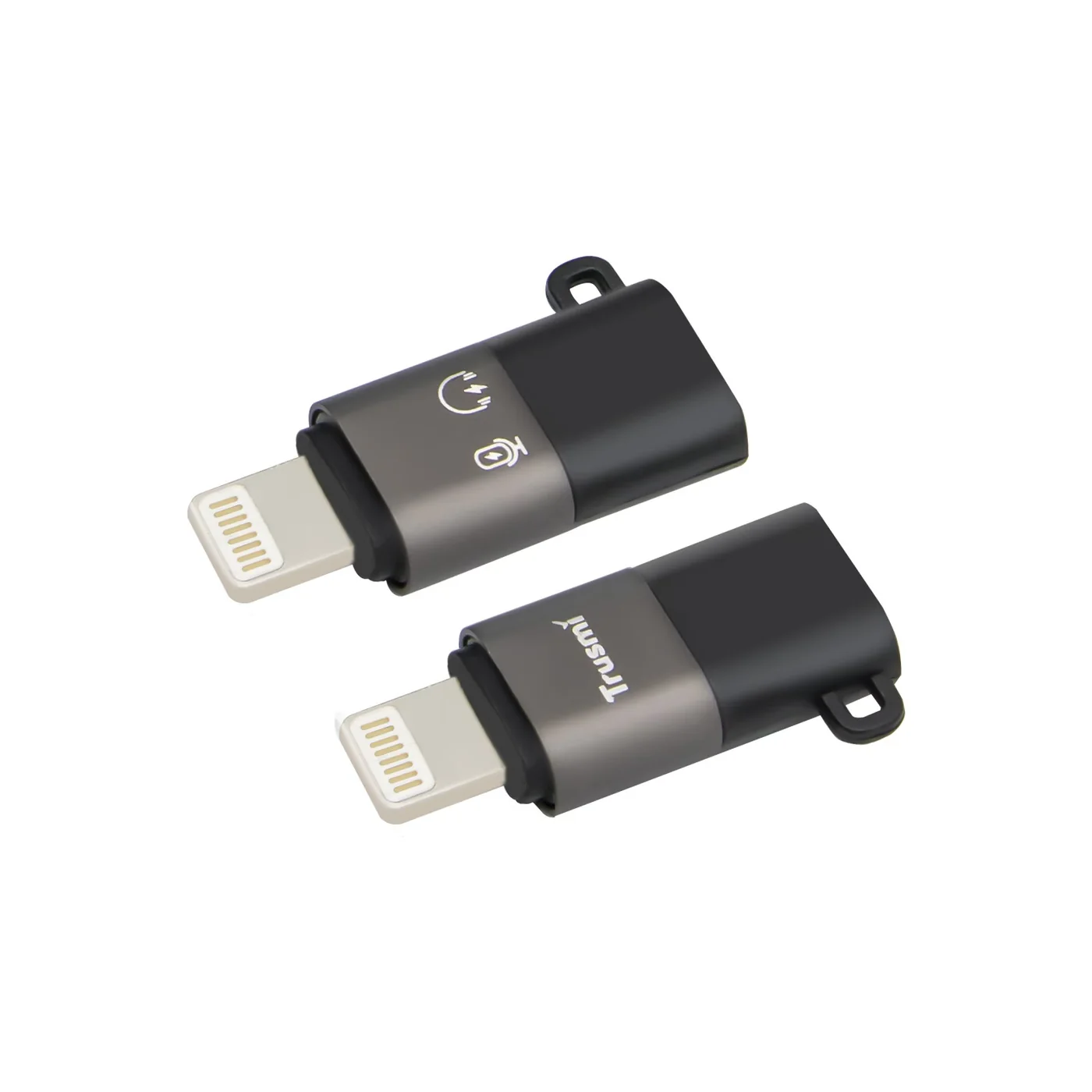 TRUSMI CA01-01 iP-Stecker auf Typ-C-Buchse Audio-Ladeadapter Grau 3