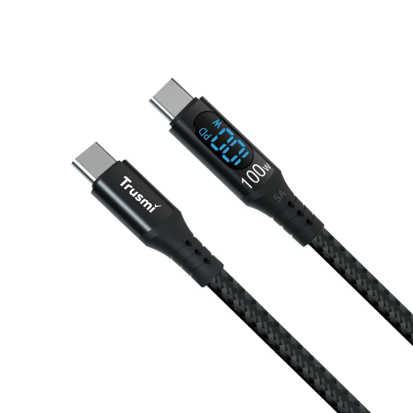 TRUSMI CA38-107 100W CC Digital Fast Charging Braided Cable