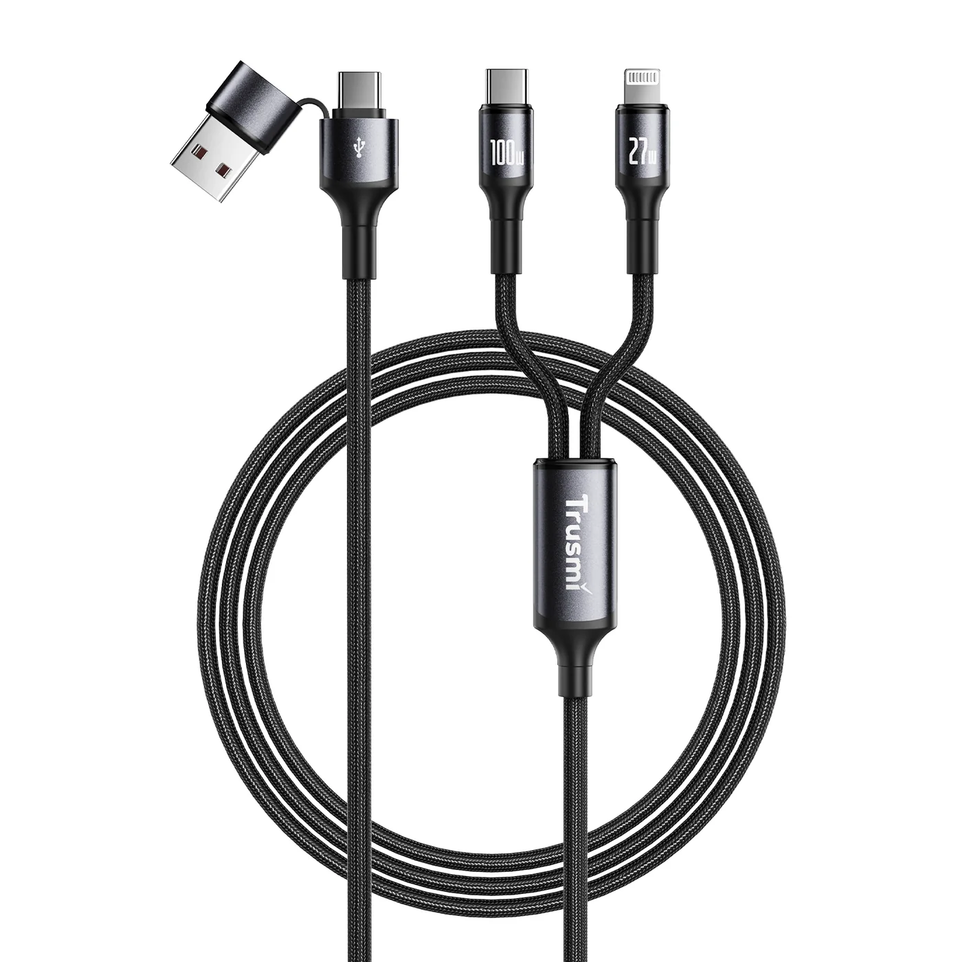 TRUSMI CA39-01 AC CL PVC+Aluminum Alloy Braided Cable 2