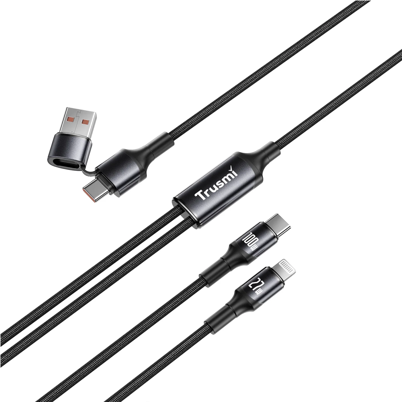 TRUSMI CA39-01 AC CL PVC+Aluminum Alloy Braided Cable 3