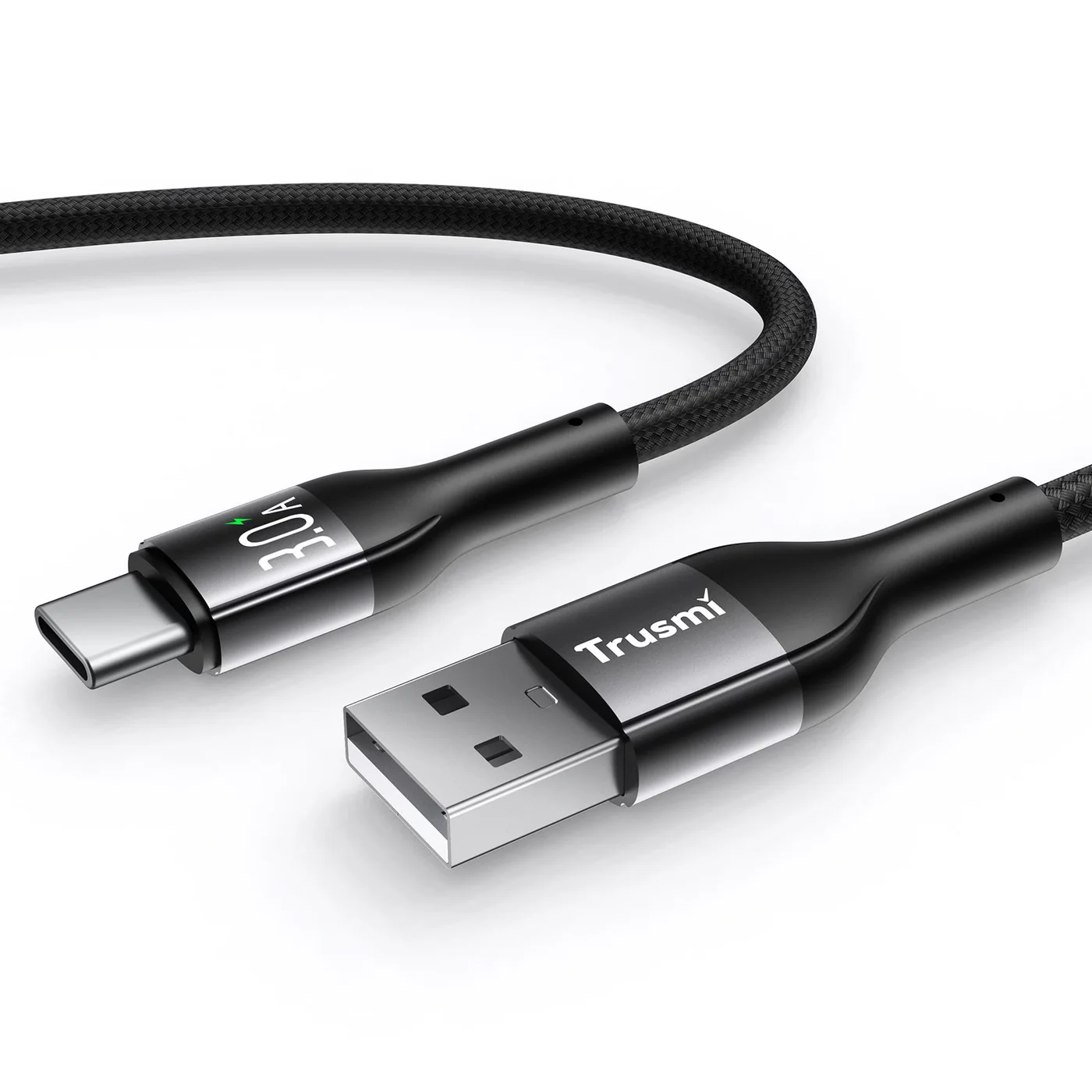 TRUSMI CA45-11 3A AC LED Aluminum Alloy Braided Cable 3