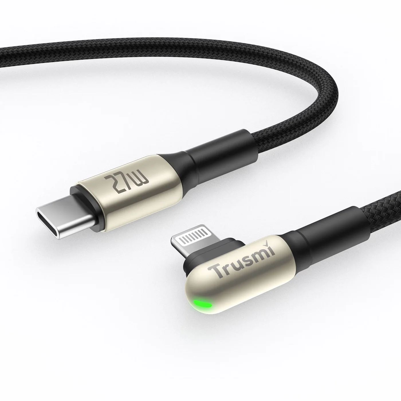 TRUSMI CA48-11 27 W CL abgewinkeltes LED-Zinklegierungs-Geflechtkabel 3