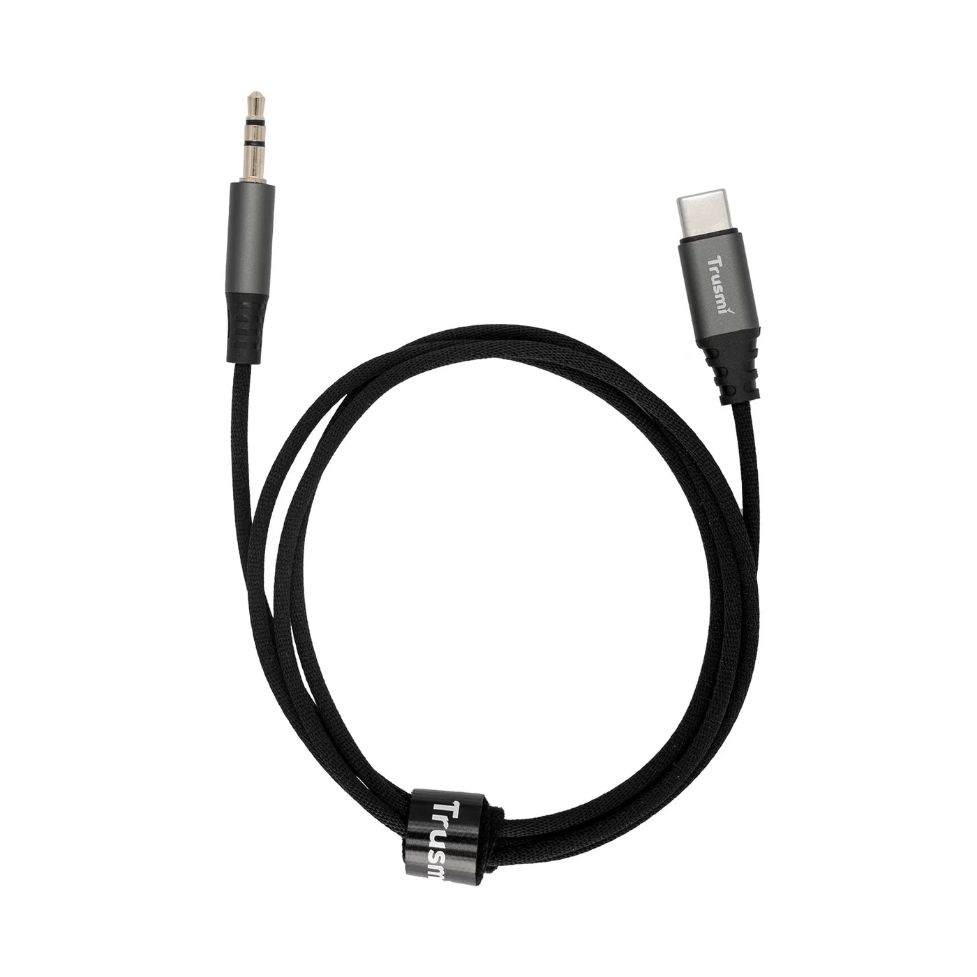 TRUSMI CA50-05 Typ-C auf 3,5 mm dreistufiges geflochtenes Audiokabel mit Audiostecker 4
