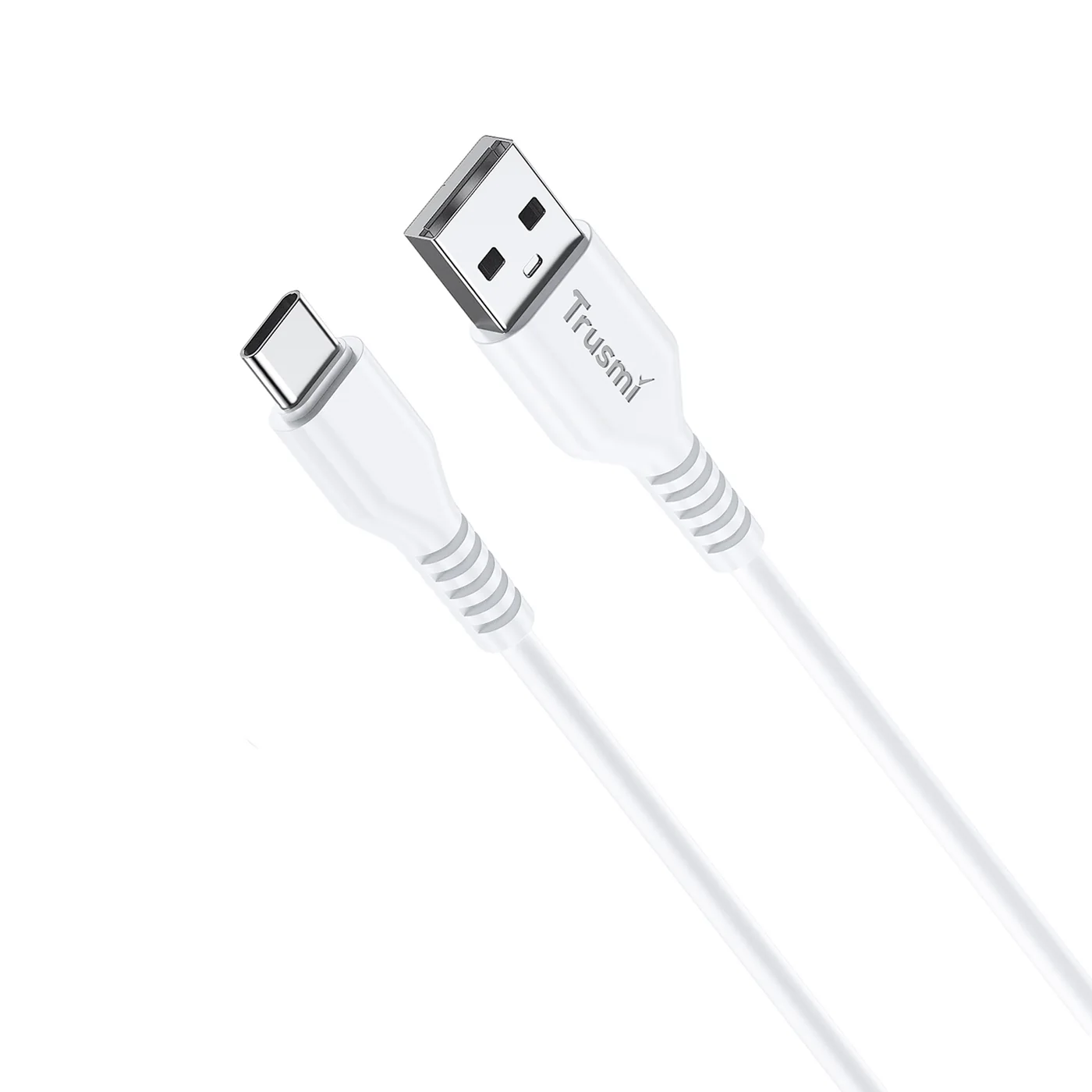 TRUSMI CA54-01 3A A-zu-C-Ladekabel Weiß 1M