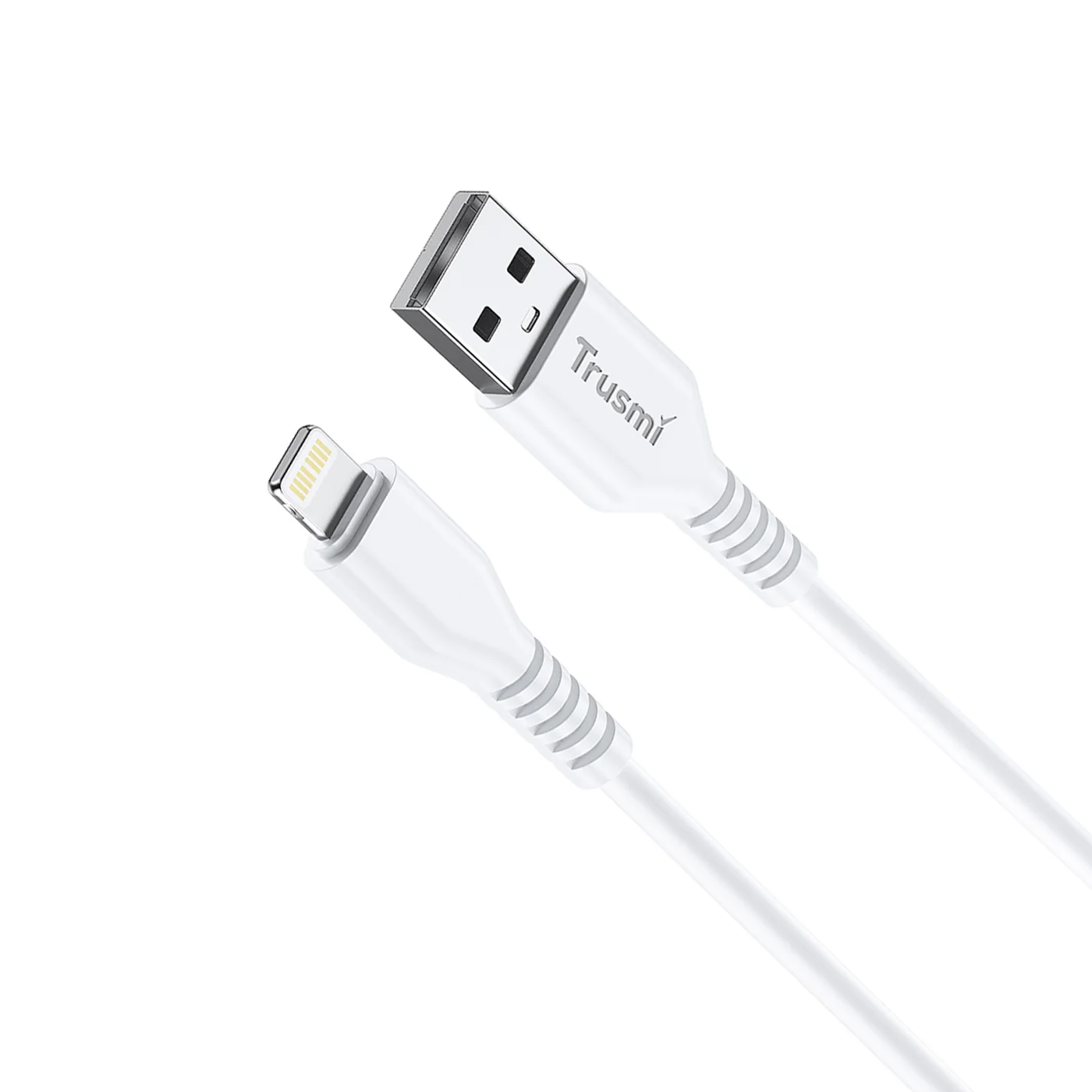 TRUSMI CA54-02 2,4 A A-zu-L-Ladekabel weiß 1 m