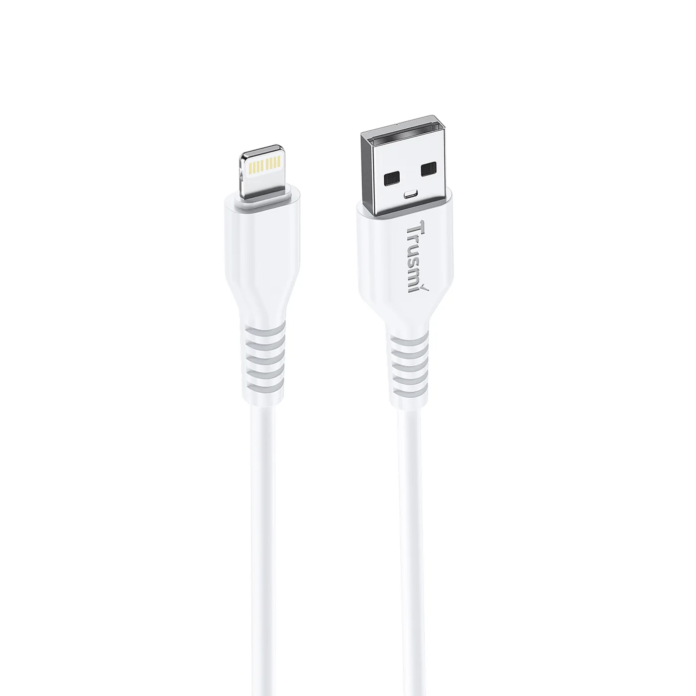 TRUSMI CA54-02 2.4A A To L Charging Cable White 1M 3