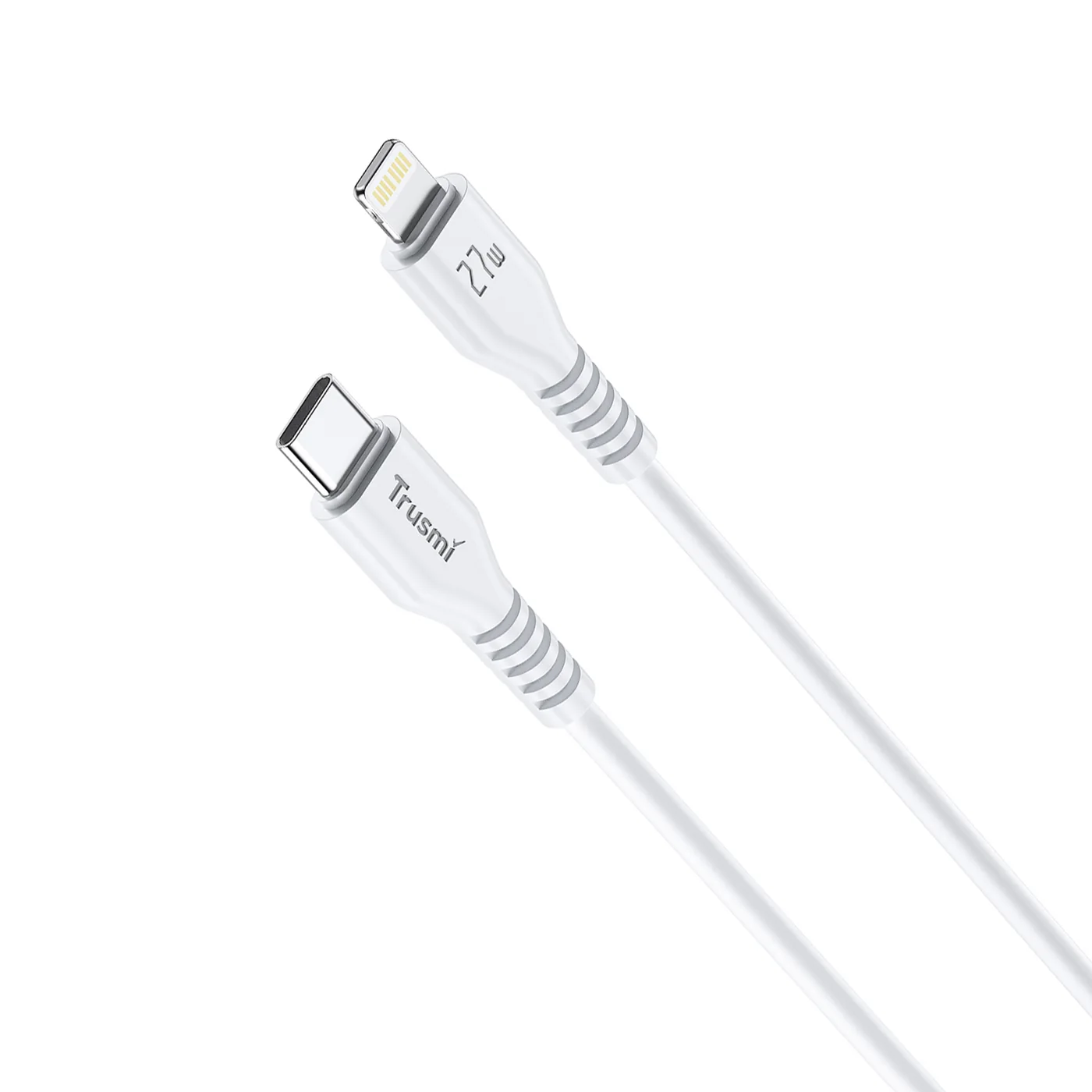 TRUSMI CA54-06 27 W C-auf-L-Ladekabel weiß 1 m