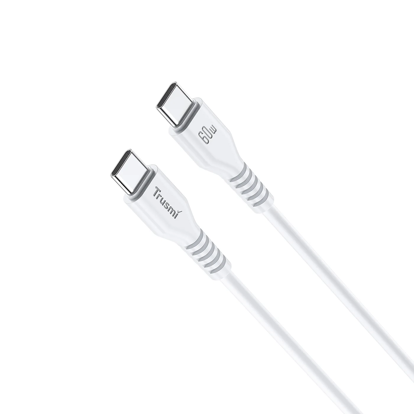 TRUSMI CA54-05 60 W C-auf-C-Ladekabel weiß 1 m
