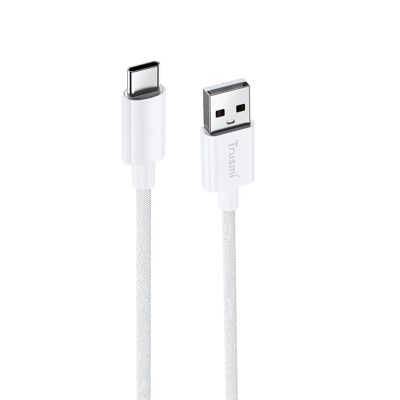 TRUSMI CA55-01 3A A bis C geflochtenes Ladekabel weiß 1 m 3