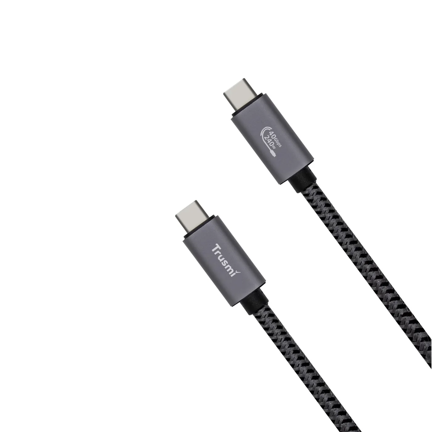 TRUSMI CA57-01 240W USB-4 High Frequency Data Charging Braided Cable Supports 8K60HZ