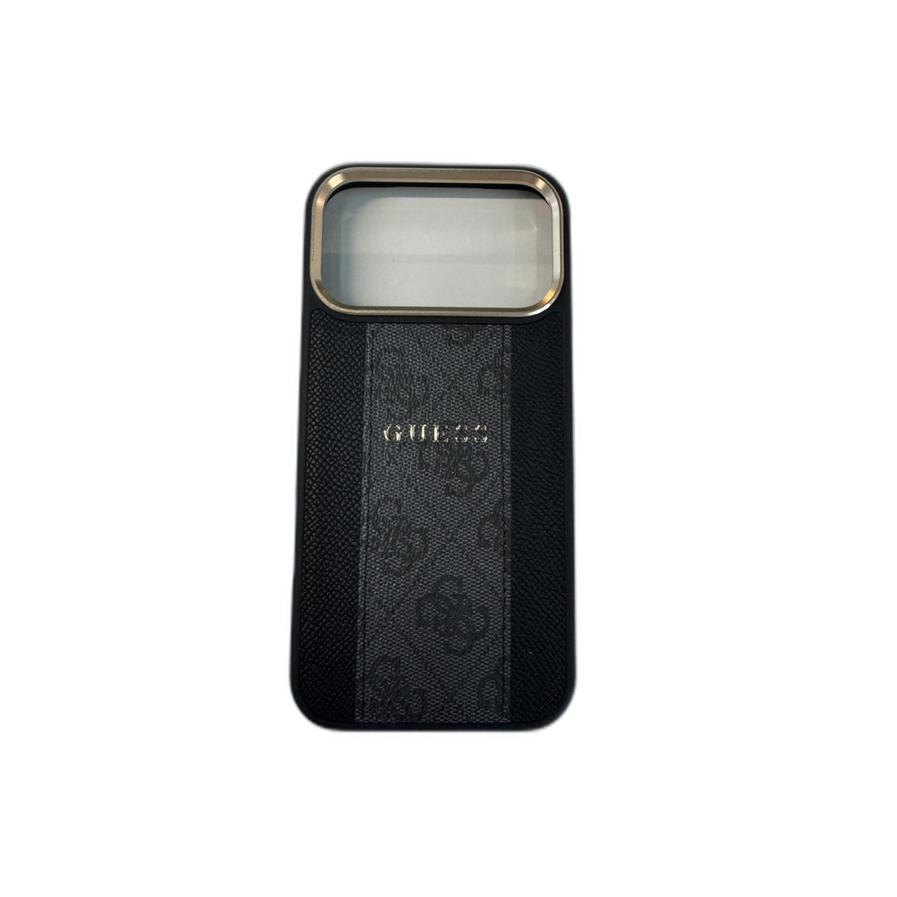 GUESS Black Gold MagSafe Case with Logo 4