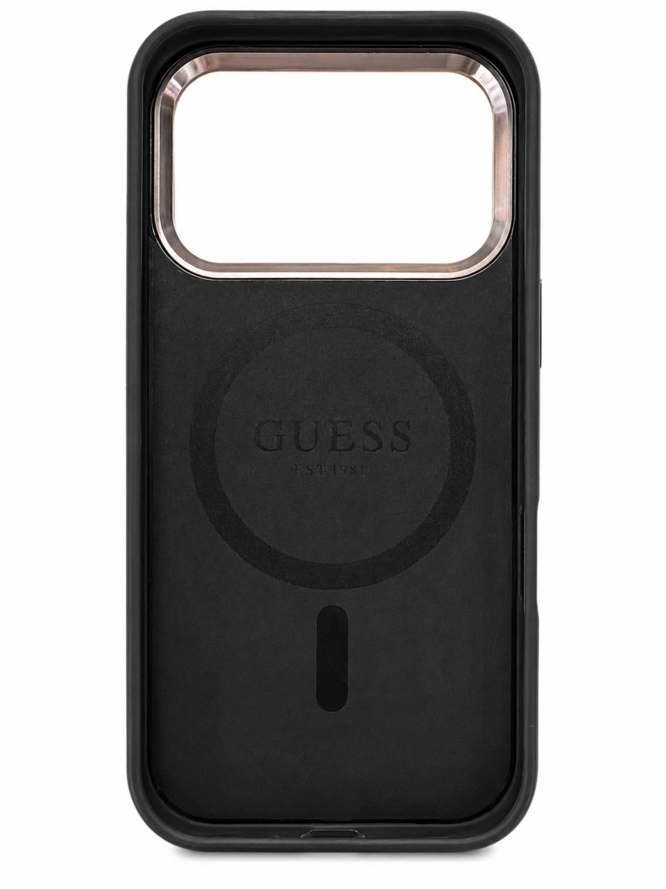 GUESS Monogram Black Silver MagSafe iPhone Hülle 2